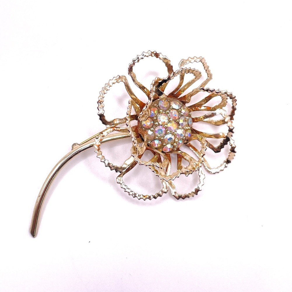 Vintage Sarah Coventry Allusion Flower Pin Brooch
